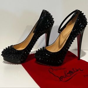 Christian Louboutin Alti black spike heels